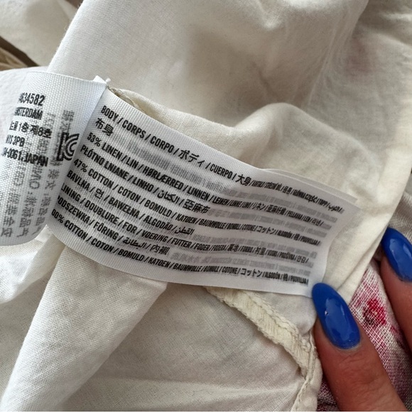 Abercrombie & Fitch Puff Strap Babydoll Mini Dress. size Medium Tall. Floral. - Picture 7 of 7